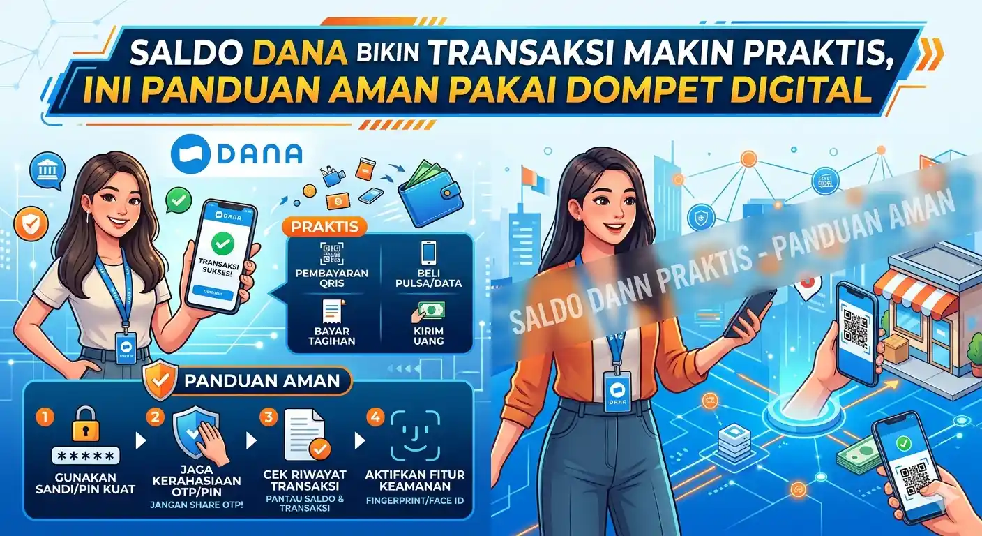 Saldo DANA Bikin Transaksi Makin Praktis, Ini Panduan Aman Pakai Dompet Digital
